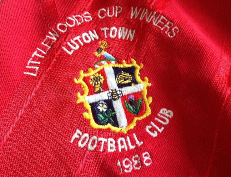 Rare, Luton Town. Red, Away, Adidas