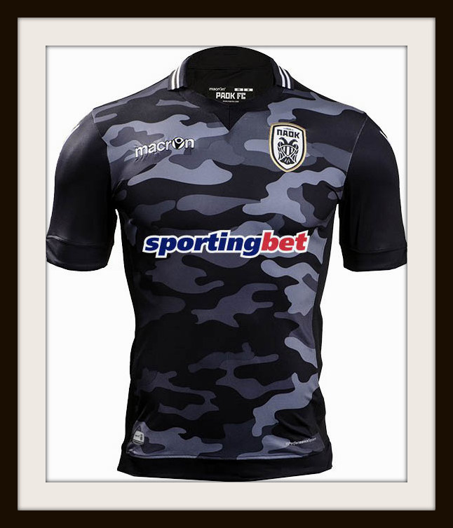 Macron, PAOK, camouflage kit, 2015/16