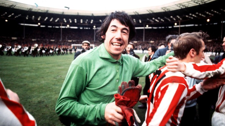 Gordon Banks, England's heroic 1966 World Cup winning goalkeeper, Stoke City 