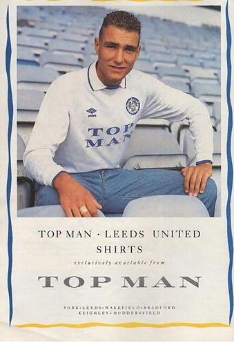 Leeds United/TopMan Kit Advert, 1989