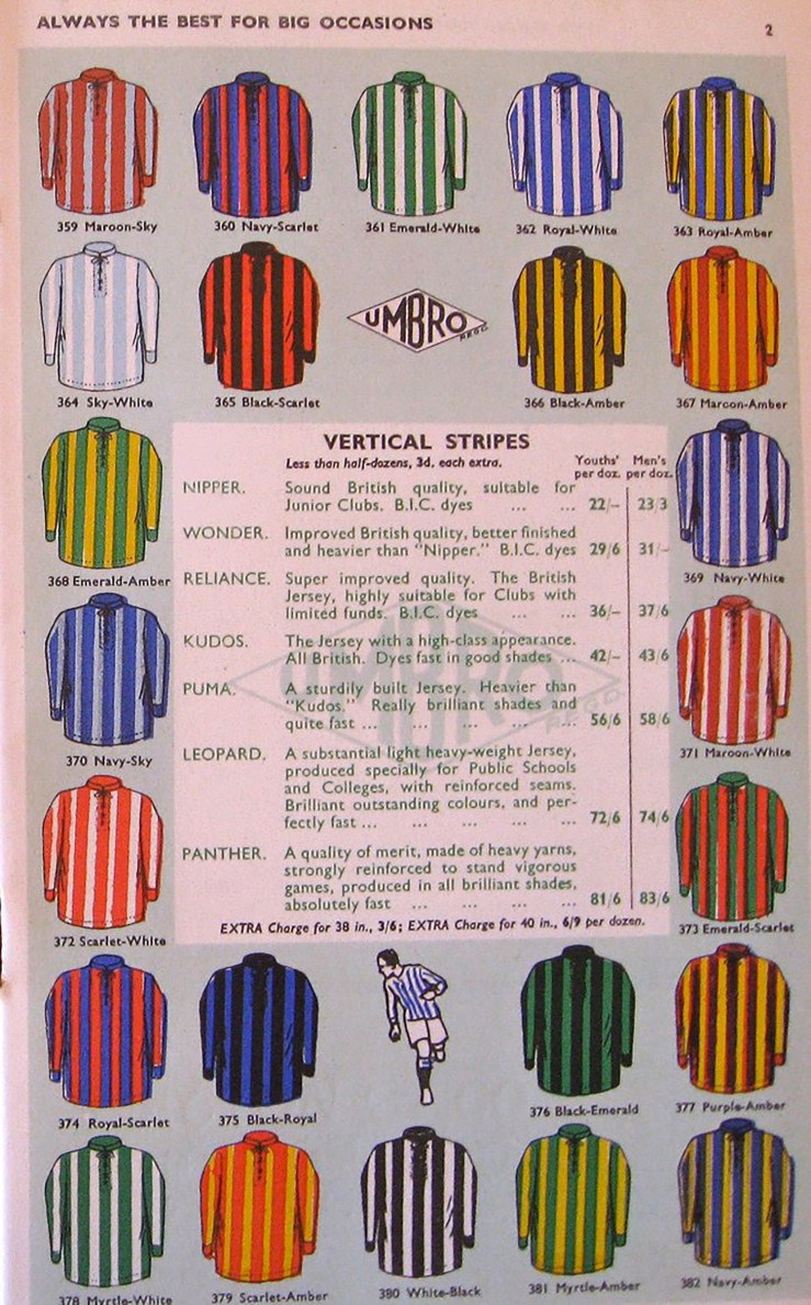 Umbro Catalogue, 1935
