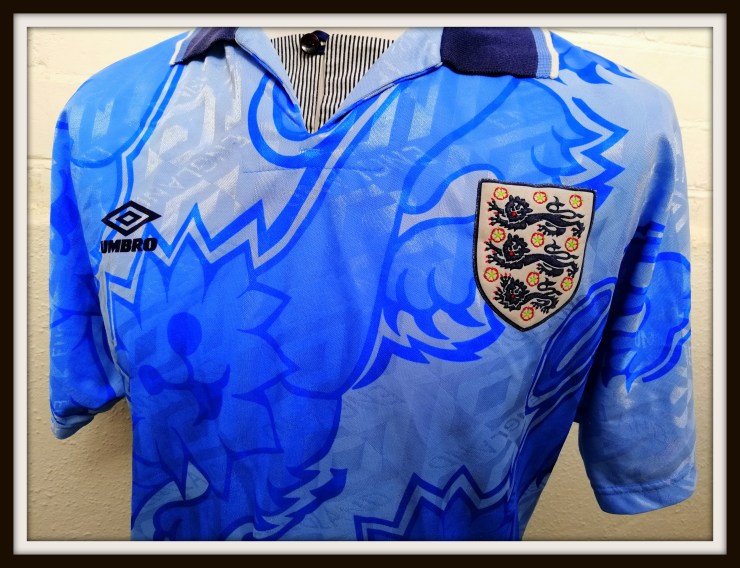 England, 1992, blue, Umbro, 3rd, Kit 