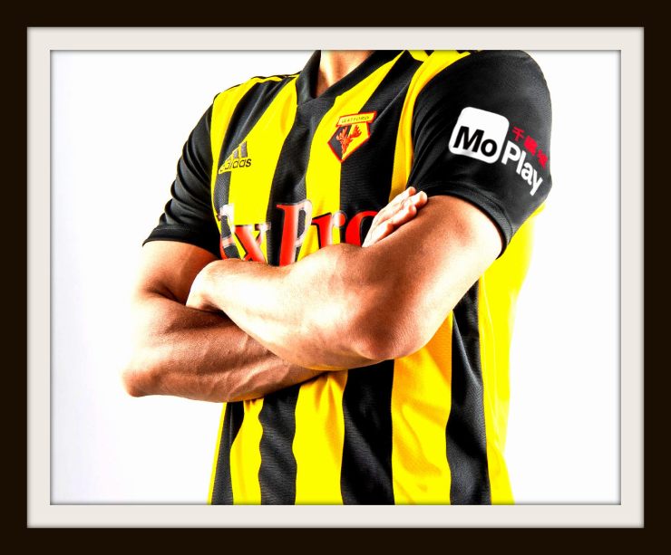 Watford, home, Kit, Adidas, stripes, 2018-19 