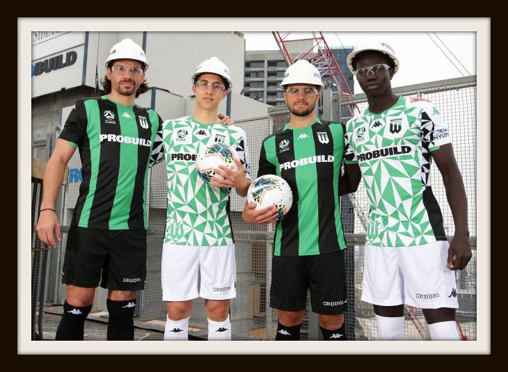 Western United’s home and away kits by Kappa 