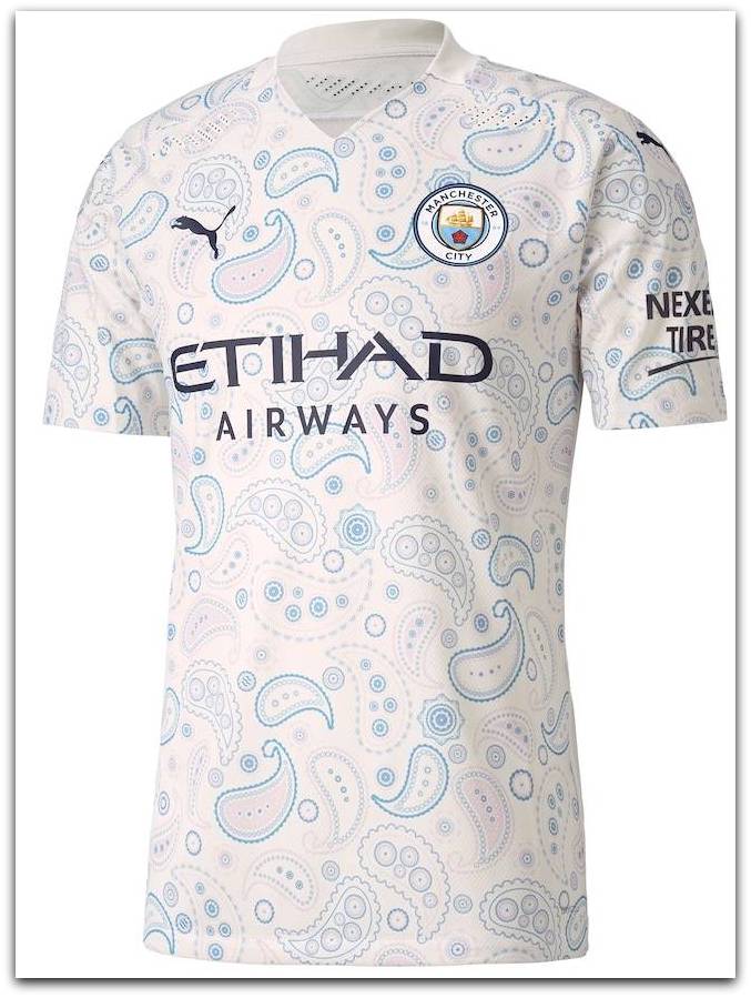 Manchester City, Puma, 3rd Kit, Paisley Print
