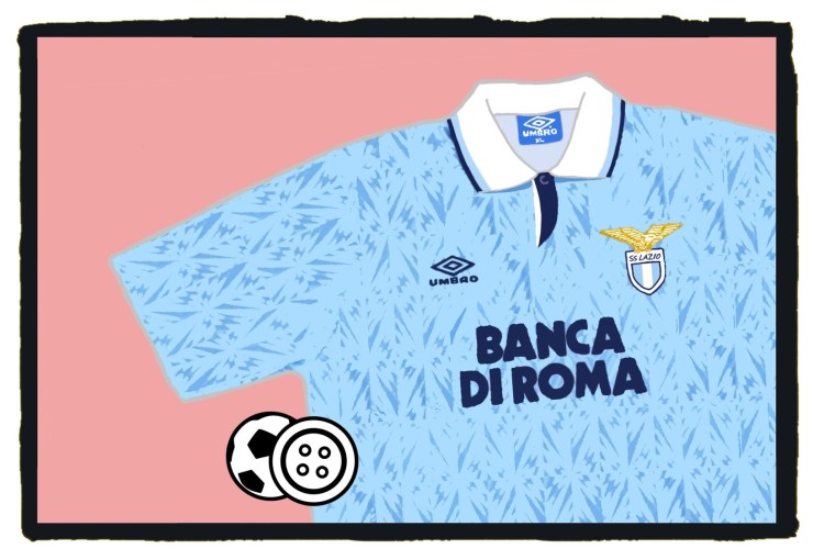 Lazio, Gazza, 1992-93, Umbro, home