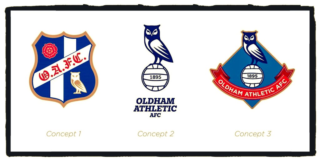 Oldham Athletic, new badge
