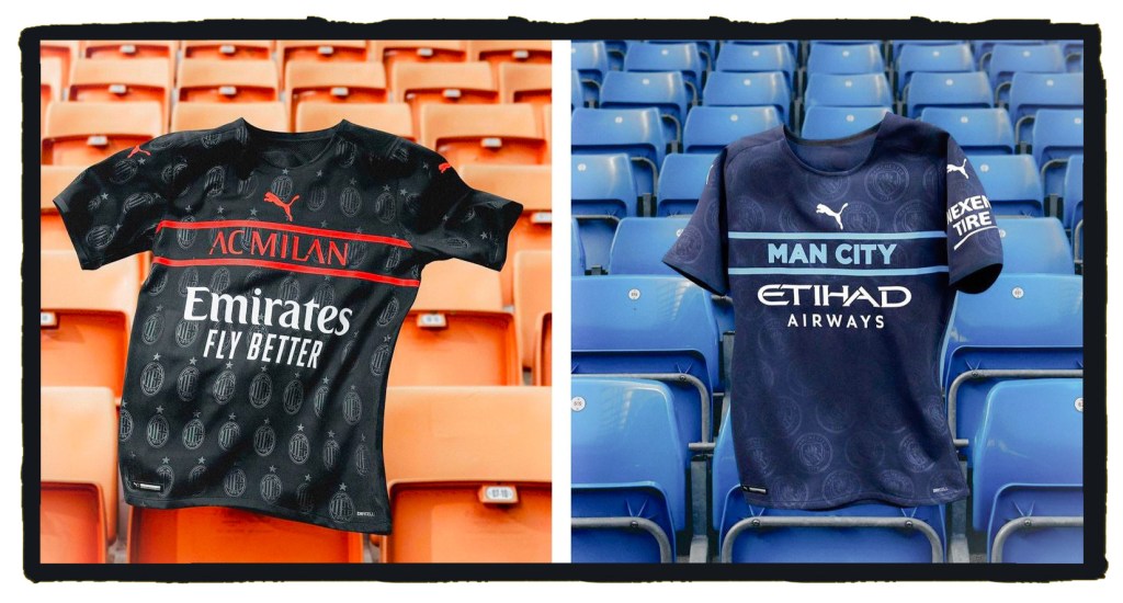 Puma, AC Milan, Manchester City, 2021-22, 3rd shirts