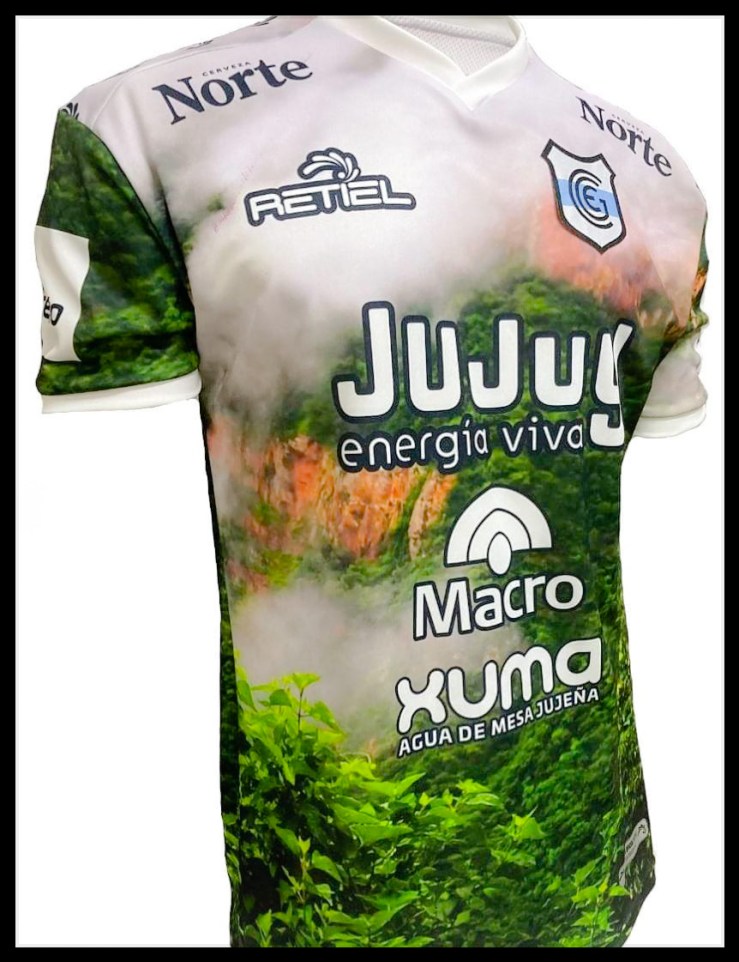 Gimnasia y Esgrima de Jujuy, las Yungas Jujeñas, Retiel, camiseta